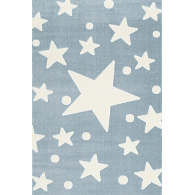 Rynx | Colorful Kids Room Rug Comfort Polka Dot Print Rug Cotton Blend Pet Friendly Washable Rug
