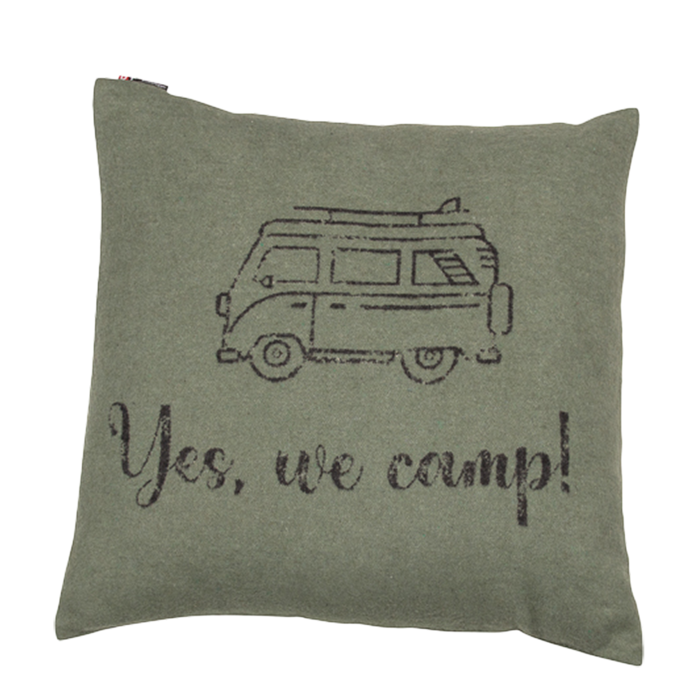 Rynx | Nordic Pillow Cover Yes we camp dark green 50 x 50 cm