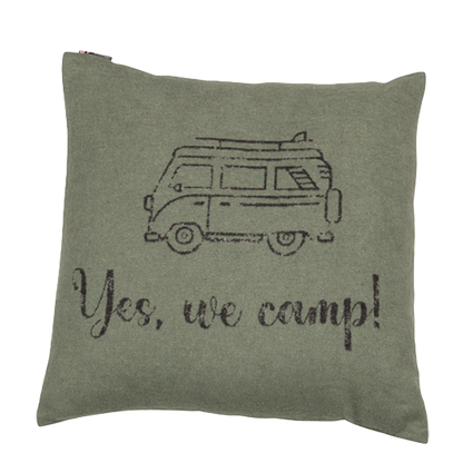 Rynx | Nordic Pillow Cover Yes we camp dark green 50 x 50 cm