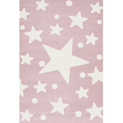 Rynx | Colorful Kids Room Rug Comfort Polka Dot Print Rug Cotton Blend Pet Friendly Washable Rug