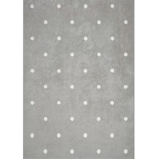 Rynx | Colorful Kids Room Rug Comfort Polka Dot Print Rug Cotton Blend Pet Friendly Washable Rug