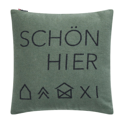 Rynx | Nordic Cushion Cover Schön here dark green 50 x 50 cm