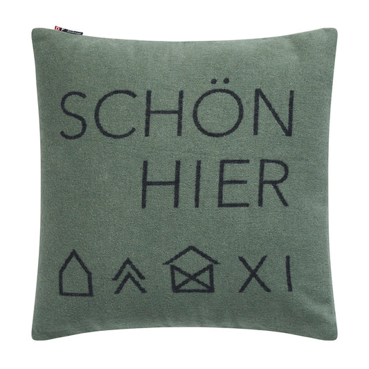 Rynx | Nordic Cushion Cover Schön here dark green 50 x 50 cm