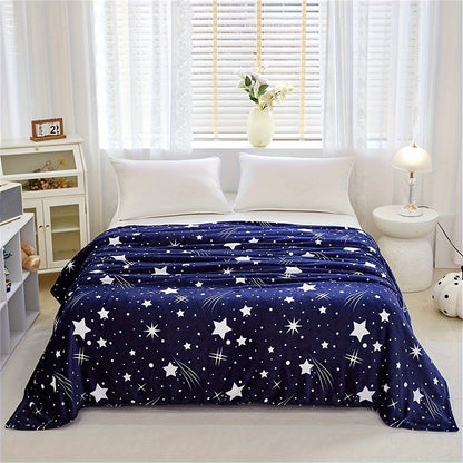 Rynx | Meteor Pattern Fleece Blanket – Soft and Warm, For Sofa, Bed, Office, Camping and Travel