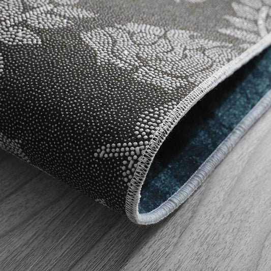 Rynx | Multicolored decorative rug Soothing abstract pattern area rug polypropylene non-slip easy-care rug