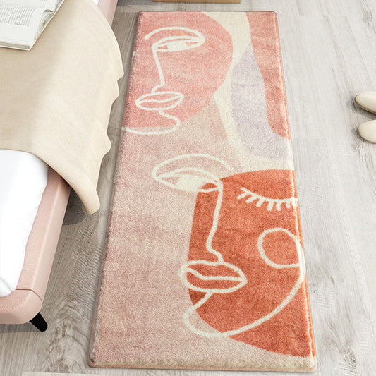 Rynx | Simple Western Carpet Multi-colored Patchwork Indoor Carpet Non-slip Back Easy-care Carpet for the Bedroom
