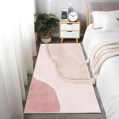 Rynx | Relaxing abstract printed rug multicolored lamb wool rug non-slip backing pet-friendly washable rug for rooms