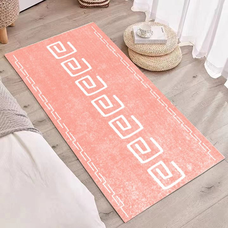 Rynx | Relaxing abstract printed rug multicolored lamb wool rug non-slip backing pet-friendly washable rug for rooms