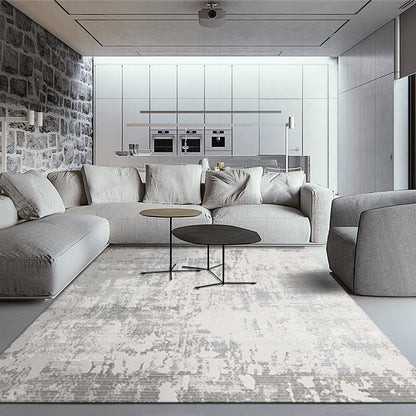 Rynx | Multicolored modern rug made of cotton blend with abstract print, Non-slip backing, machine washable indoor rug for the home
