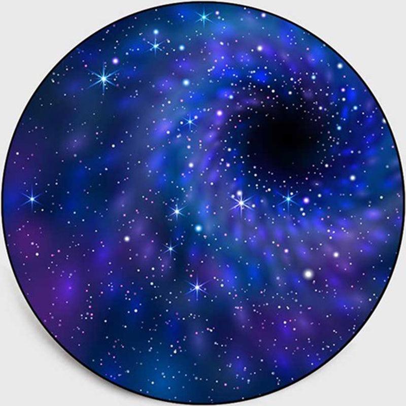 Rynx | Colorful Children's Room Rug Contemporary Space 3D Printed Carpet Polyester Non-Slip Washable Rug