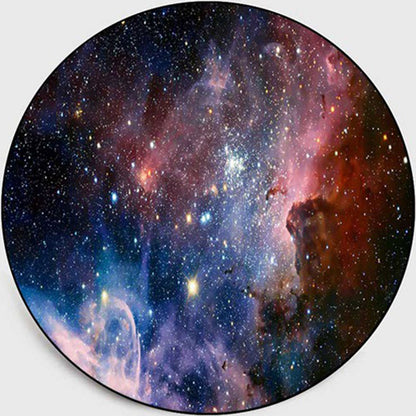 Rynx | Colorful Children's Room Rug Contemporary Space 3D Printed Carpet Polyester Non-Slip Washable Rug