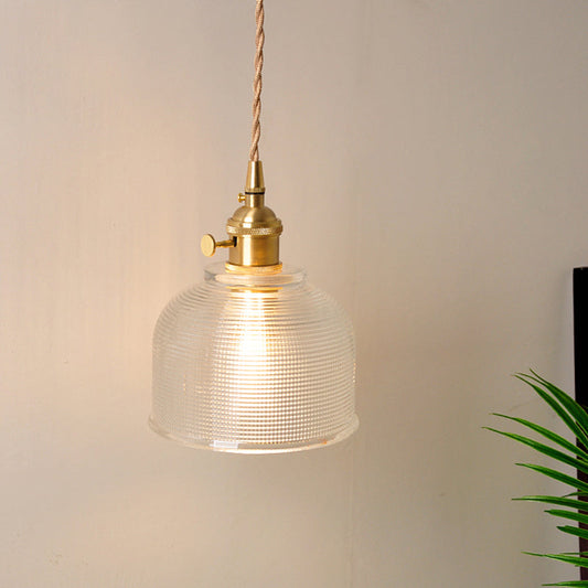 Rynx | 1 Head Wall Mount Light Industrial Shade Clear Glass Wall Light Fixture for Nightstand
