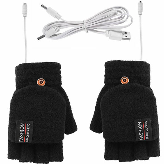 RYNX | Double-Sided Electrically Heated Gloves With Usb Connection Black Average size