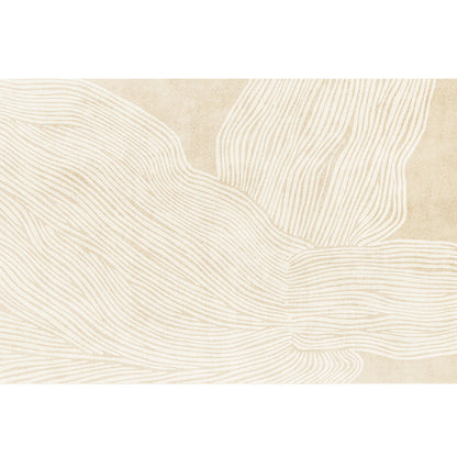Rynx | Modern Home Decor Rug Beige Abstract Printed Area Rug Cotton Blend Non-Slip Machine Washable Rug
