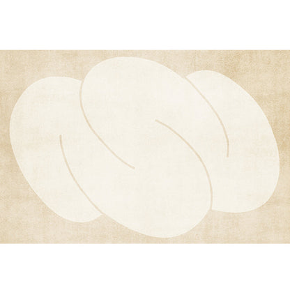 Rynx | Modern Home Decor Rug Beige Abstract Printed Area Rug Cotton Blend Non-Slip Machine Washable Rug