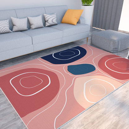 Rynx | Morandi color color block carpet polypropylene southwest carpet stain resistant non-slip bottom rug for room
