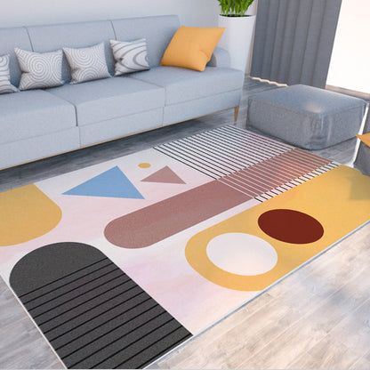 Rynx | Morandi color color block carpet polypropylene southwest carpet stain resistant non-slip bottom rug for room