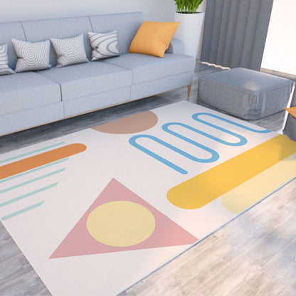 Rynx | Morandi color color block carpet polypropylene southwest carpet stain resistant non-slip bottom rug for room