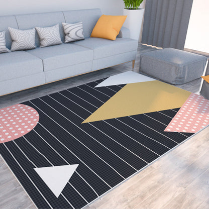 Rynx | Morandi color color block carpet polypropylene southwest carpet stain resistant non-slip bottom rug for room