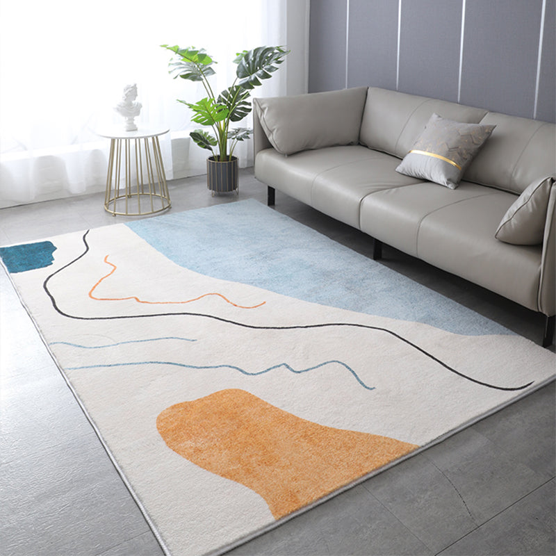 Rynx | Western Bedroom Rug Multicolor Color Block Indoor Rug Cotton Blend Pet-Friendly Non-Slip Rug