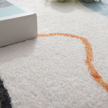 Rynx | Western Bedroom Rug Multicolor Color Block Indoor Rug Cotton Blend Pet-Friendly Non-Slip Rug