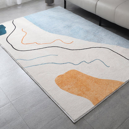 Rynx | Western Bedroom Rug Multicolor Color Block Indoor Rug Cotton Blend Pet-Friendly Non-Slip Rug