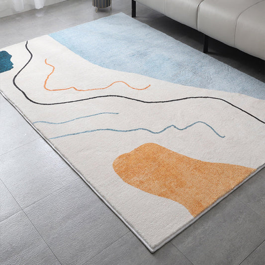 Rynx | Western Bedroom Rug Multicolor Color Block Indoor Rug Cotton Blend Pet-Friendly Non-Slip Rug