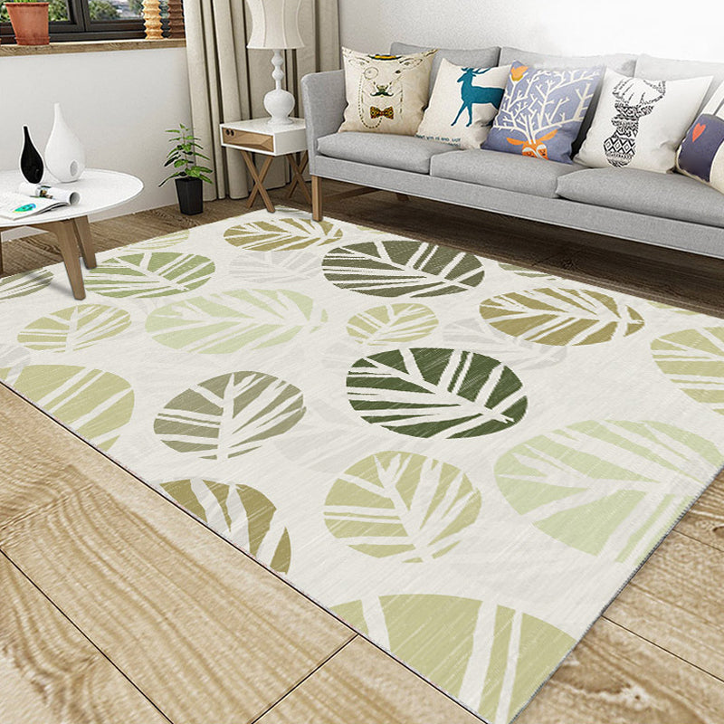 Rynx | Classic Geo Print Rug Multi Colored Polyster Area Rug Anti-Slip Backing Pet Friendly Washable Carpet for Parlor