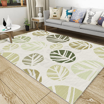 Rynx | Classic Geo Print Rug Multi Colored Polyster Area Rug Anti-Slip Backing Pet Friendly Washable Carpet for Parlor