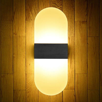 Rynx | Acrylic Geometric Wall Scone Lamp Modern Style LED Wall Lighting Fixture for Bed Sides