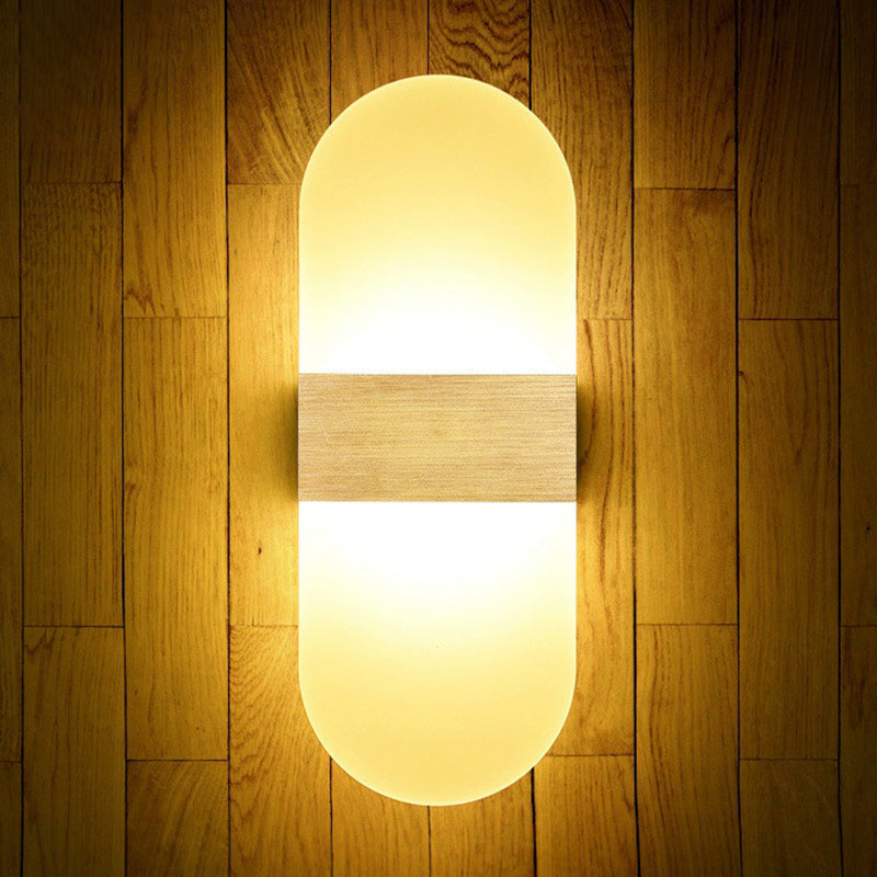 Rynx | Acrylic Geometric Wall Scone Lamp Modern Style LED Wall Lighting Fixture for Bed Sides