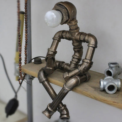 RYNX | Robot Lamp In Iron With Unique Industrial Design