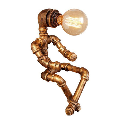 RYNX | Robot Lamp In Iron With Unique Industrial Design