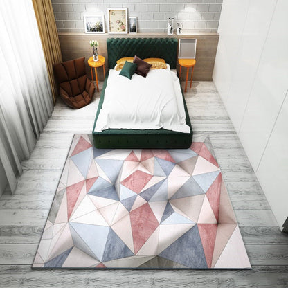 Rynx | Western garden printed rug Multicolor Polyester rug with non-slip backing Stain-resistant indoor rug for bedroom