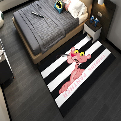 Rynx | Western garden printed rug Multicolor Polyester rug with non-slip backing Stain-resistant indoor rug for bedroom