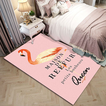 Rynx | Western garden printed rug Multicolor Polyester rug with non-slip backing Stain-resistant indoor rug for bedroom