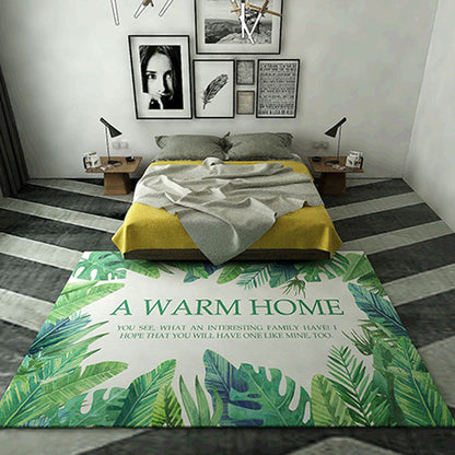Rynx | Western garden printed rug Multicolor Polyester rug with non-slip backing Stain-resistant indoor rug for bedroom