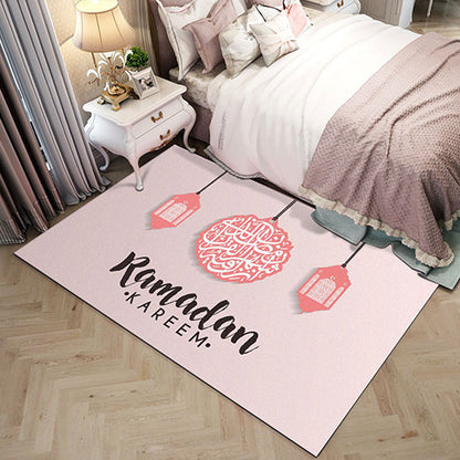 Rynx | Western garden printed rug Multicolor Polyester rug with non-slip backing Stain-resistant indoor rug for bedroom