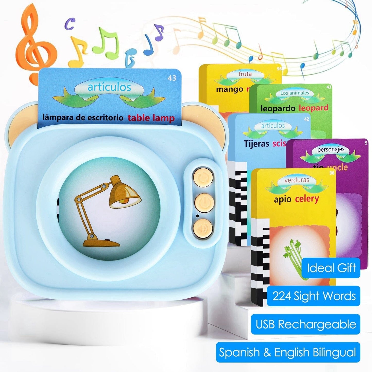Rynx | 224 Synonyms Spanish and English Bilingual Talking Flashcards