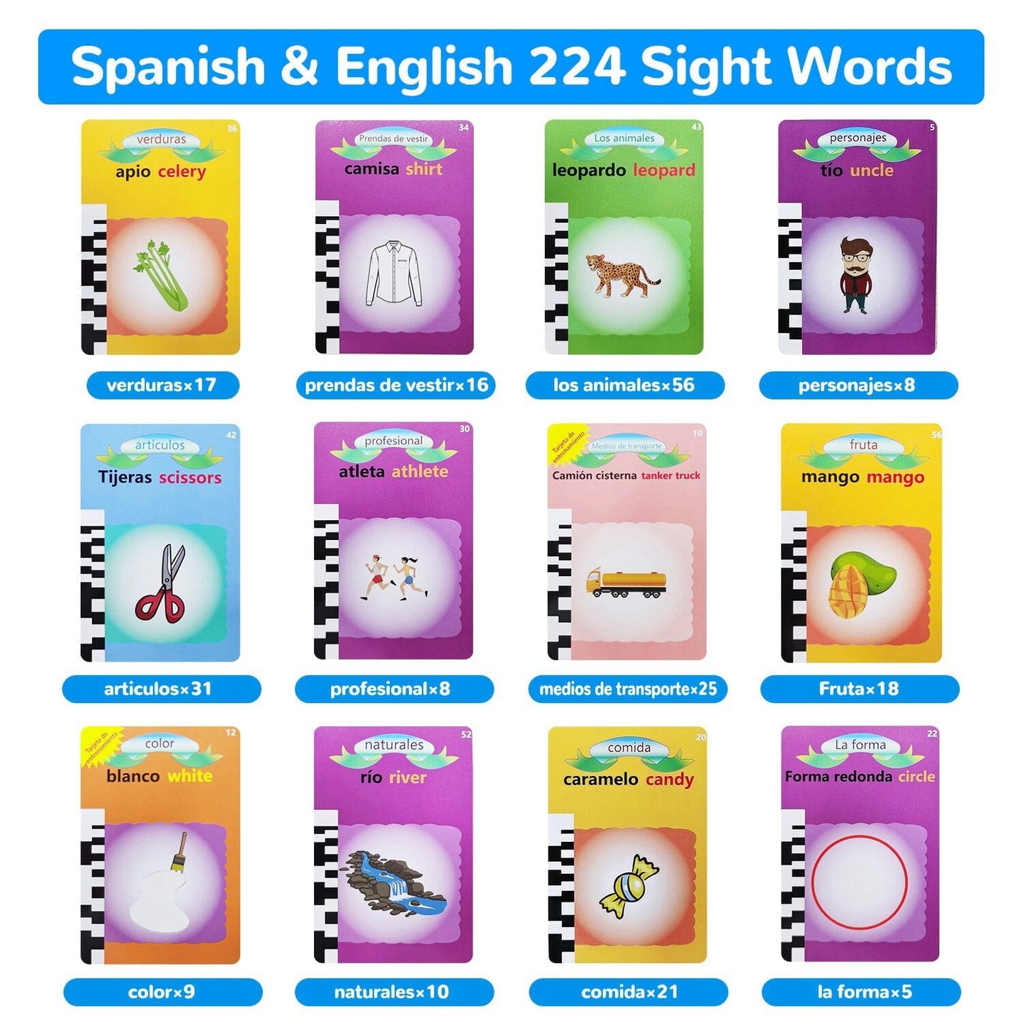Rynx | 224 Synonyms Spanish and English Bilingual Talking Flashcards