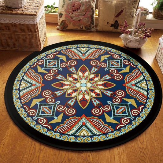 Rynx | Vintage Multi Color Tribal Rug Polypropylene Americana Carpet Anti-Slip Pet Friendly Stain-Resistant Rug for Parlor
