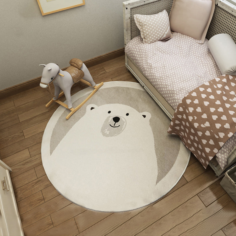 Rynx | Casual Kids Bedroom Carpet Multicolor Cartoon Indoor Carpet Polyester Non-slip Easy Care Area Rug