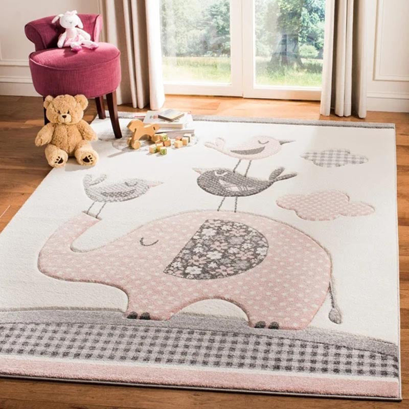 Rynx | New children's carpet Multi-colored Cartoon Indoor carpet Synthetic Non-slip Stain-resistant Washable carpet
