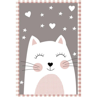 Rynx | New children's carpet Multi-colored Cartoon Indoor carpet Synthetic Non-slip Stain-resistant Washable carpet