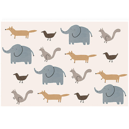 Rynx | Lovelij Kids Room Rug Multi Color Cartoon Pattern Rug Polyester Non-Slip Stain Resistant Rug