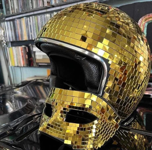 RYNX | Disco Ball Helmet With Retractable Visor