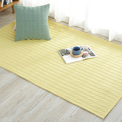 Rynx | Multi Color Simple Rug Cotton Striped Area Carpet Non-Slip Backing Machine Washable Rug for Bedroom