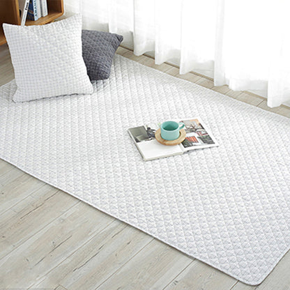 Rynx | Multi Color Simple Rug Cotton Striped Area Carpet Non-Slip Backing Machine Washable Rug for Bedroom