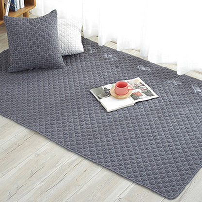 Rynx | Multi Color Simple Rug Cotton Striped Area Carpet Non-Slip Backing Machine Washable Rug for Bedroom