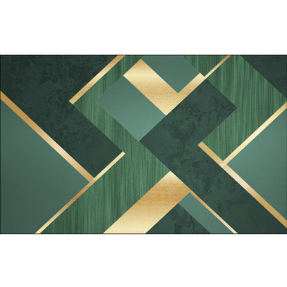 Rynx | Luxury Living Room Rug Multicolor Geometric Pattern Rug Polyester Non-Slip Machine Washable Rug